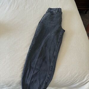 Black wash madewell balloon pant denim